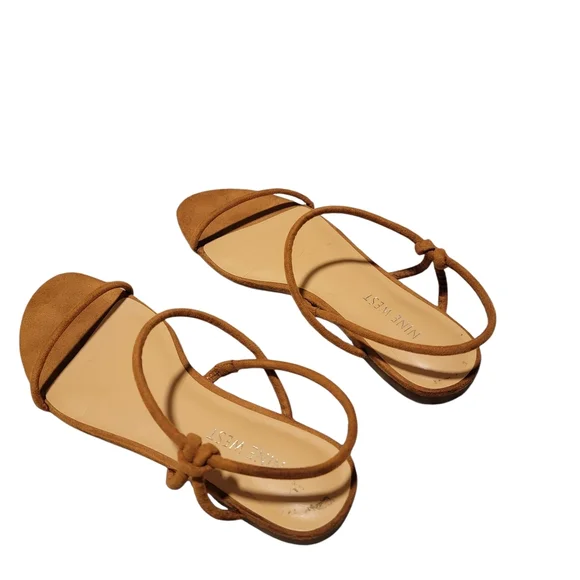 Nine West Women's Brown Strappy Sandals - Picture 4 of 4